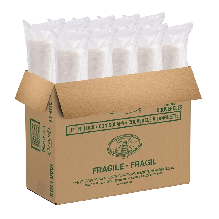 DART LIFT & LOCK CUP LID 10-12 OZ