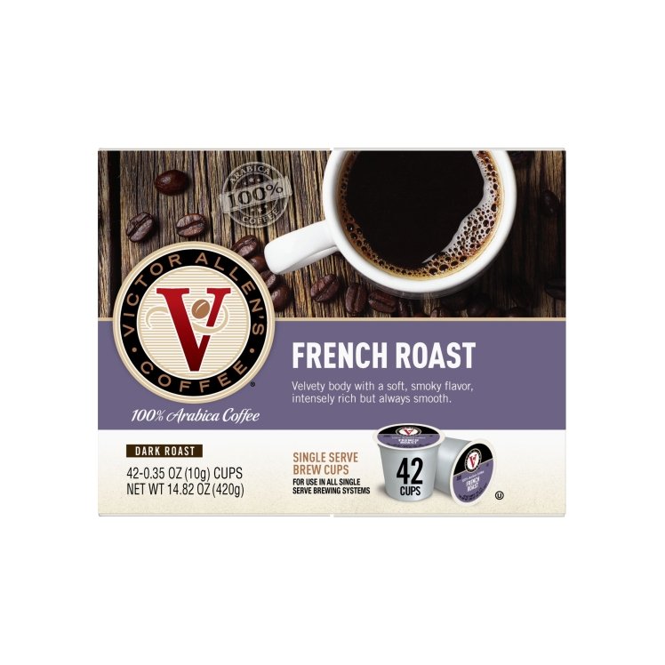 VICTOR ALLENS SINGLE SERVE COFFEE FRENCH ROAST