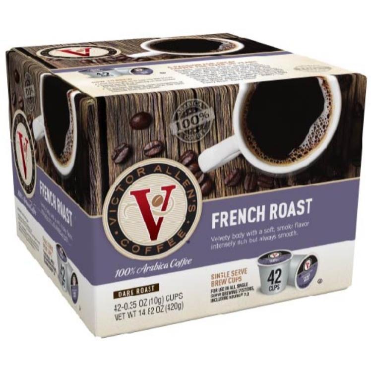 VICTOR ALLENS SINGLE SERVE COFFEE FRENCH ROAST