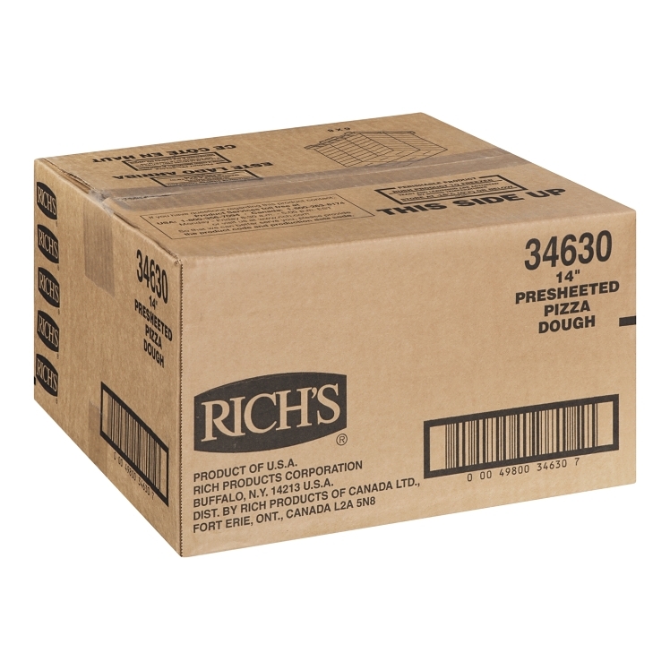 RICH'S 14 PROOF AND BAKE SHEET PIZZA DOUGH 28/19OZ FROZEN