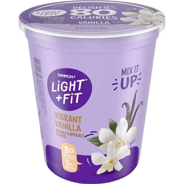 DANNON LIGHT & FIT YOGURT VANILLA BLENDED FAT FREE