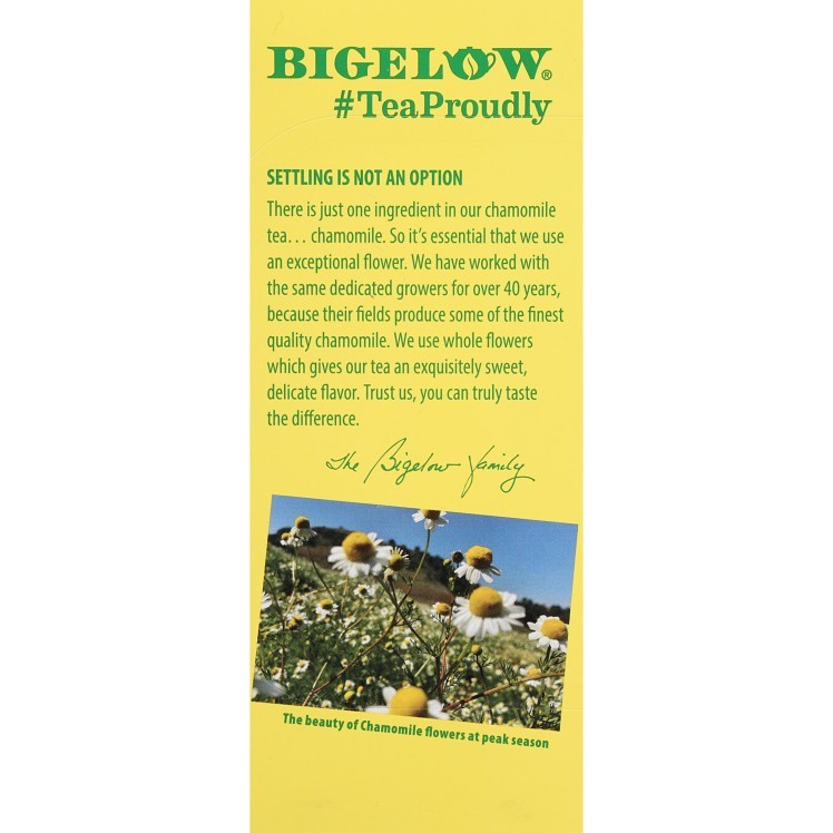 BIGELOW TEAS HERBAL TEA BAGS COZY CHAMOMILE
