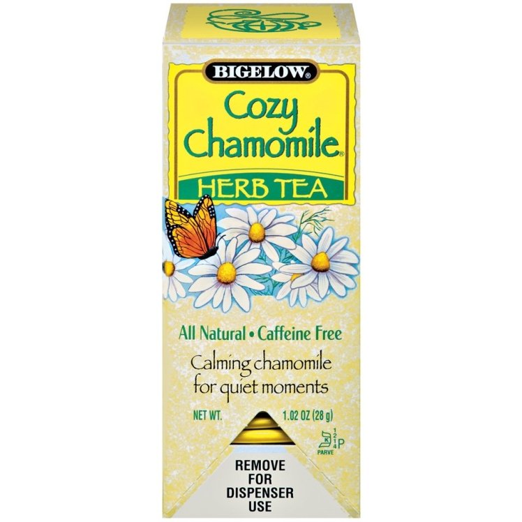 BIGELOW TEAS HERBAL TEA BAGS COZY CHAMOMILE