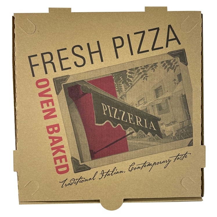MONOGRAM BOX, PIZZA 10 BOLTED KRAFT/KRAFT CAFITLAN