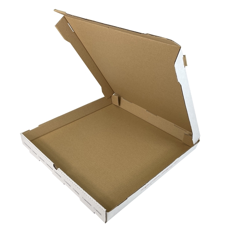 MONOGRAM BOX, PIZZA 18 B FLUTE WITH KRAFT CAFITLN