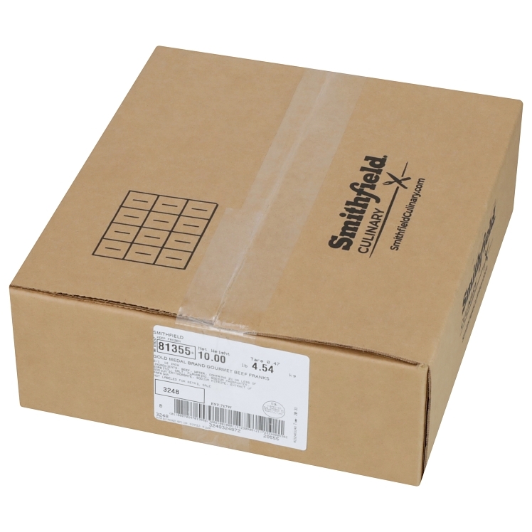 SMITHFIELD BEEF FRANKS 12 INCH 2/1