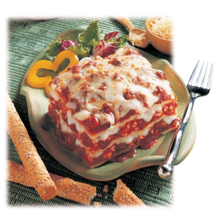 AWARD CUISINE MEAT LASAGNA TRAY FROZEN 4/96OZ