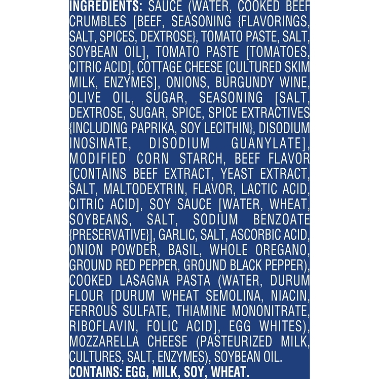 AWARD CUISINE MEAT LASAGNA TRAY FROZEN 4/96OZ