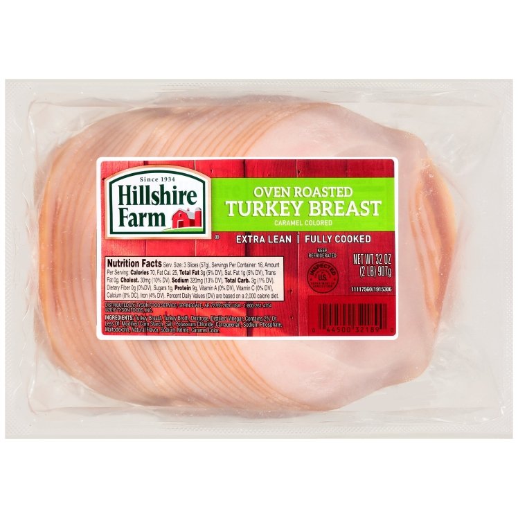 HILLSHIRE TURKEY BREAST SLICED SKINLESS 0.67 OZ
