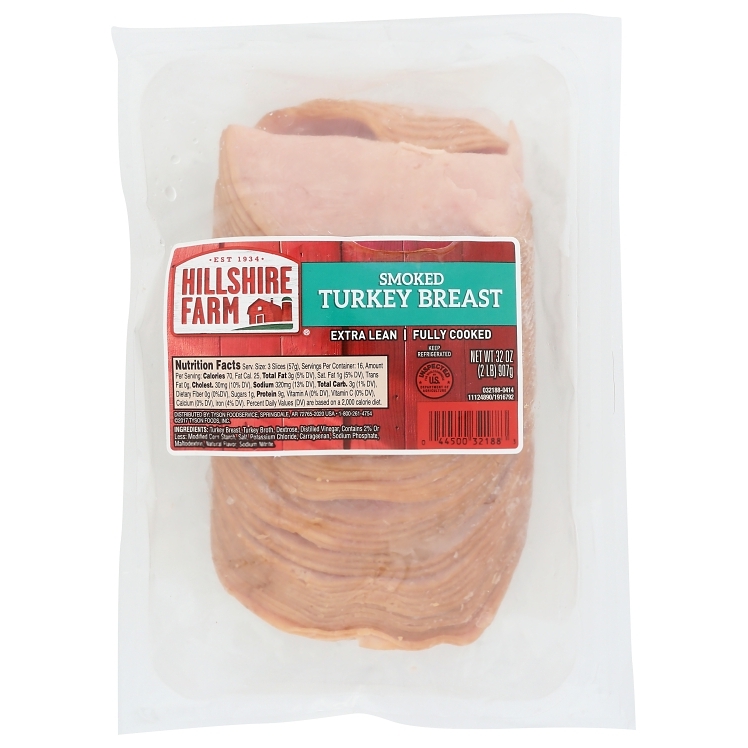 HILLSHIRE SLICED SMOKED TURKEY BREAST