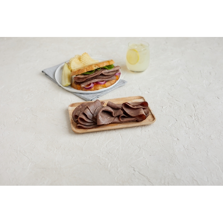 HILLSHIRE/TYSON SLICED INSIDE ROUND ROAST BEEF MEDIUM RARE