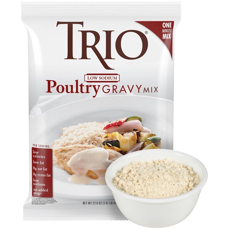 TRIO GRAVY MIX POULTRY LOW SODIUM INSTANT