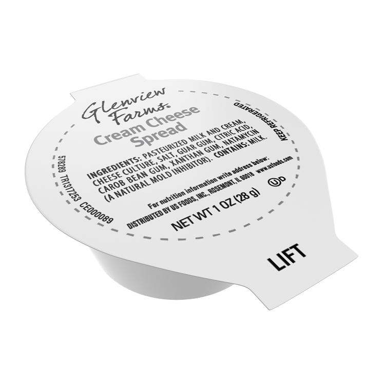 GLENVIEW FARMS CREAM CHEESE SPREAD SINGLE SERVING CUPS