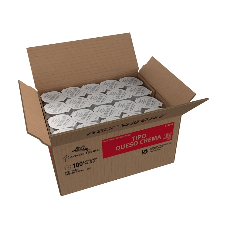 GLENVIEW FARMS CREAM CHEESE SPREAD SINGLE SERVING CUPS