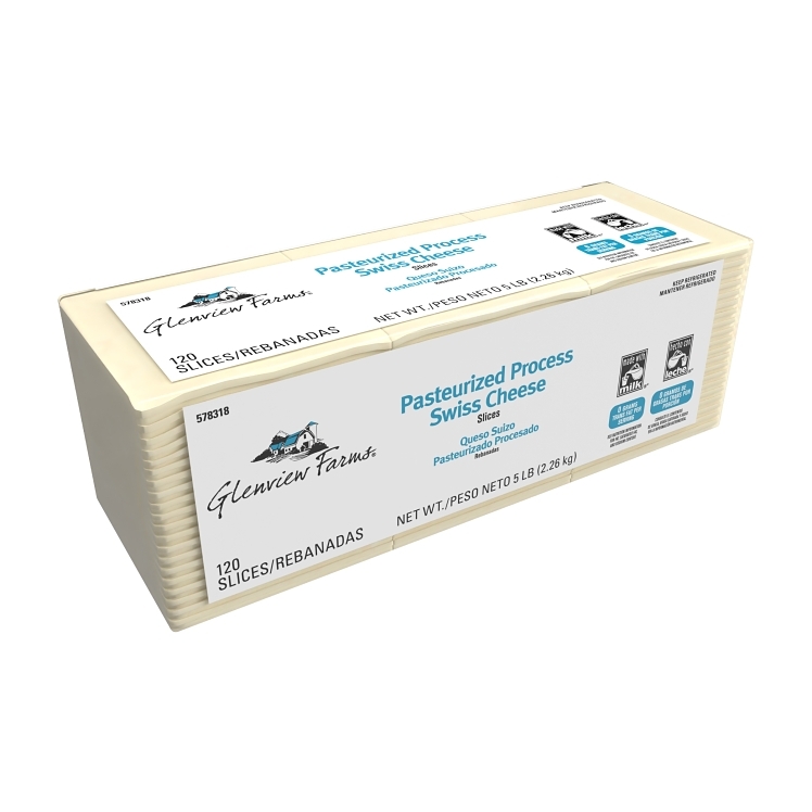 GLENVIEW FARMS SLICED SWISS CHEESE 120 COUNT