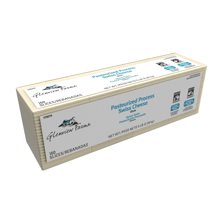 GLENVIEW FARMS SWISS PROCESSED CHEESE 160 SLICES