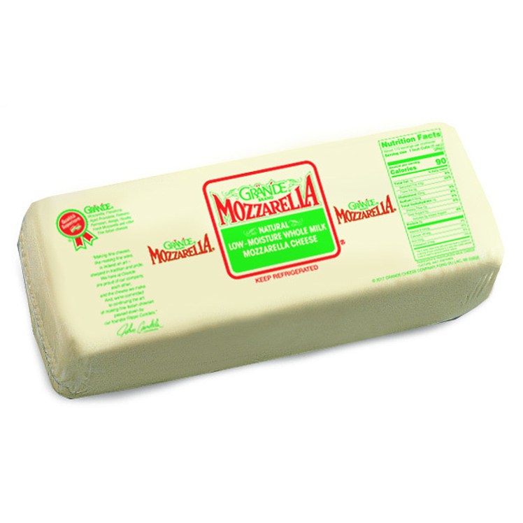GRANDE CHEESE COMPANY LOW MOISTURE WHOLE MILK MOZZARELLA CHEESE LOAF
