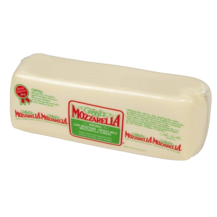 GRANDE CHEESE COMPANY LOW MOISTURE WHOLE MILK MOZZARELLA CHEESE LOAF