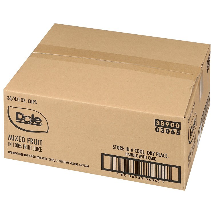 DOLE FRUIT MIX, BITE IN JUICE SHELF STABLE PLASTIC