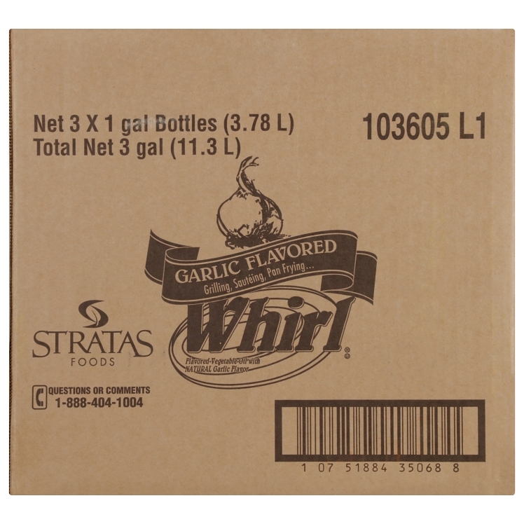 WHIRL OIL SOYBEAN BUTTER ALTERNATIVE WITH GARLIC