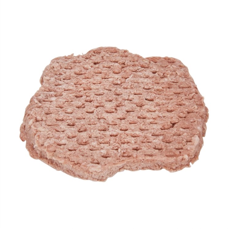 CATTLEMAN'S SELECTION PATTY GROUND 80/20 4:1 ROUND 3/8 THICK WAFFLED RAW
