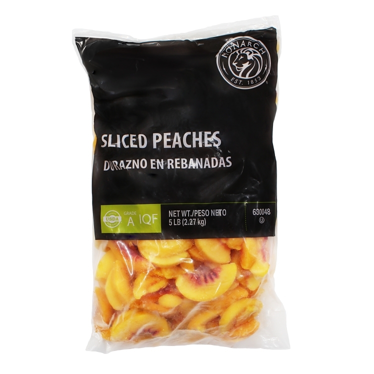 MONARCH PEACHES DOMESTIC SLICED IQF FROZEN