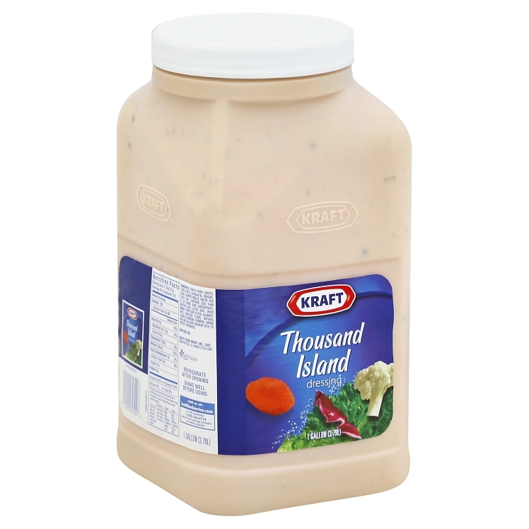 KRAFT DRESSING, 1000 ISLAND PORTABLE PLASTIC