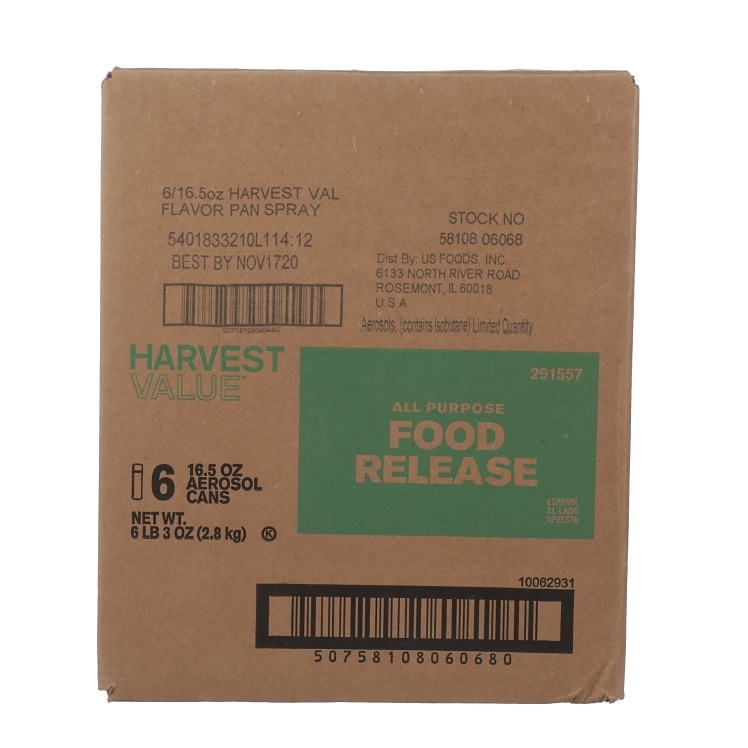 HARVEST VALUE AEROSOL PAN RELEASE SPRAY