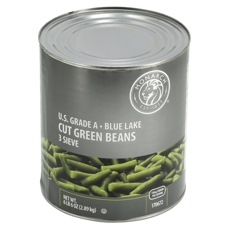 MONARCH BEAN, GREEN BLUE LAKE CUT 3 SIEVE