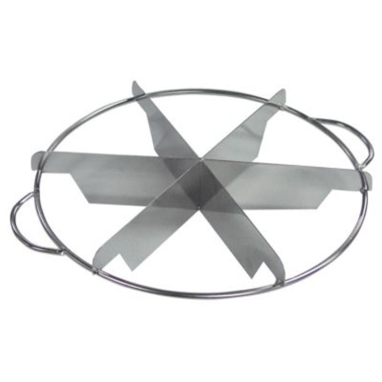 SUPERIOR / CES CUTTER, PIE 10X2 INCH STAINLESS STEEL 6 CUT