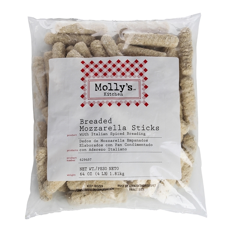 MOLLY'S KITCHEN APPETIZER, MOZZARELLA CHEESE BREADED ITALIAN