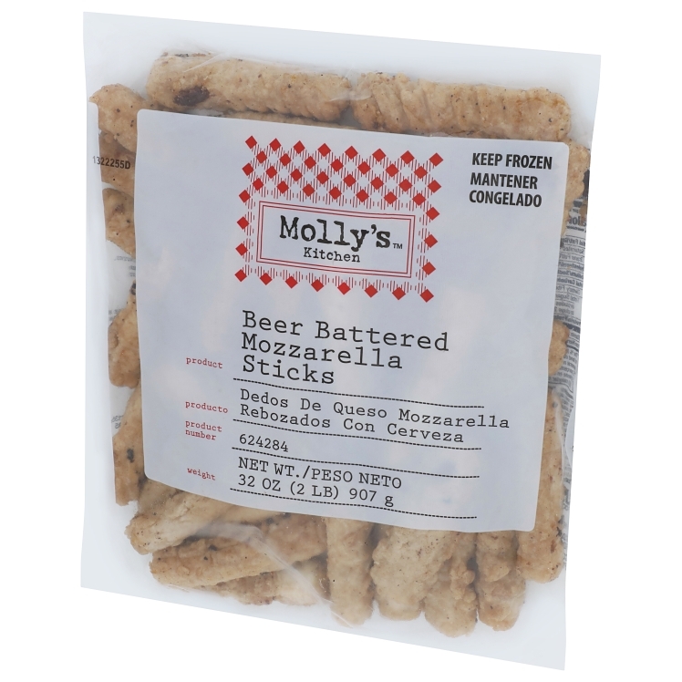 MOLLY'S KITCHEN APPETIZER MOZZARELLA CHEESE STICKS BEER BATTERED