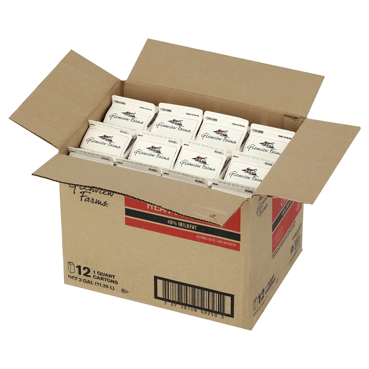 GLENVIEW FARMS CREAM HEAVY LIQUID 40% BUTTERFAT