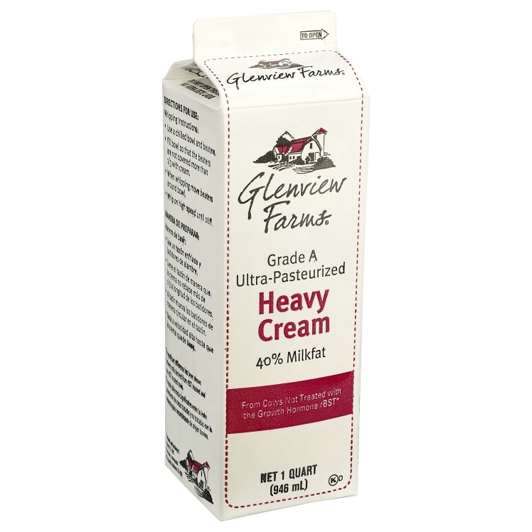GLENVIEW FARMS CREAM HEAVY LIQUID 40% BUTTERFAT