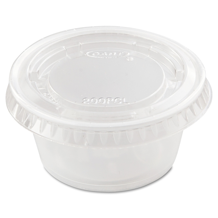 DART PLASTIC CLEAR LID FOR 2 OZ  PORTION CUP