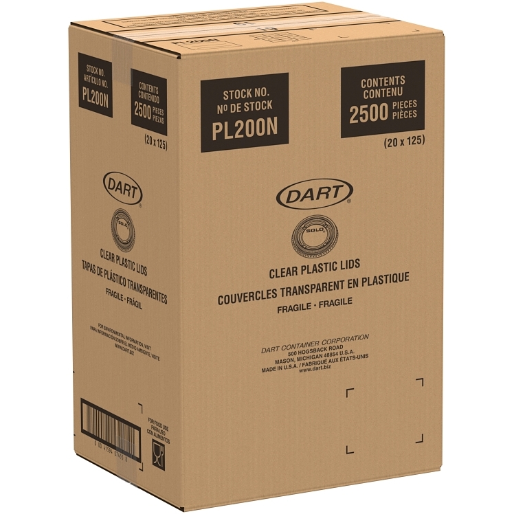 DART PLASTIC CLEAR LID FOR 2 OZ  PORTION CUP