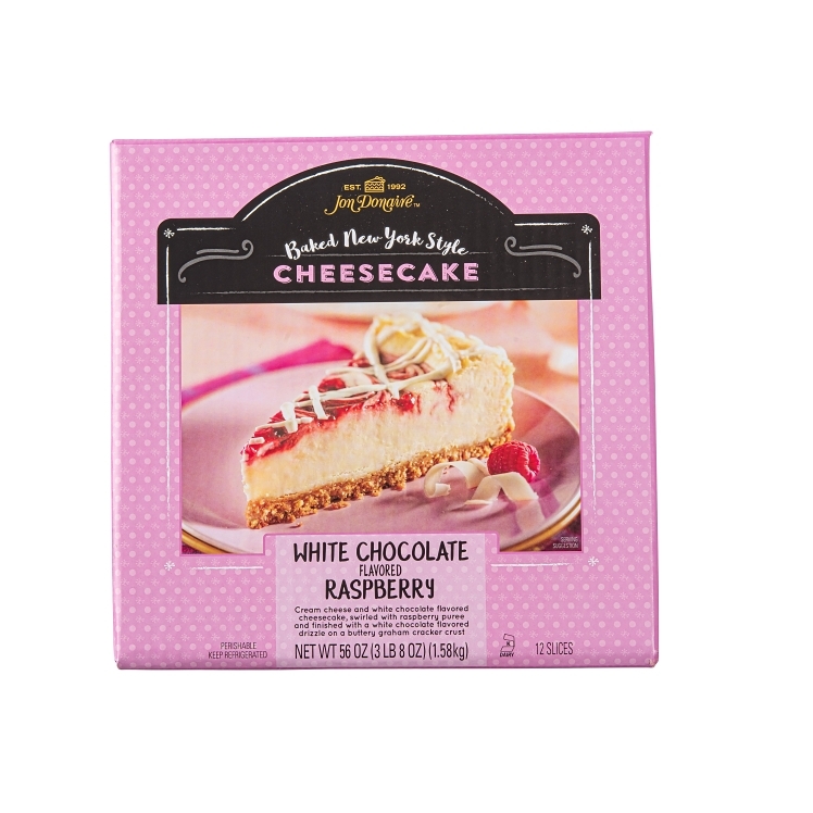 JON DONAIRE WHITE CHOCOLATE RASPBERRY CHEESECAKE