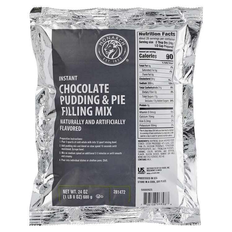 MONARCH CHOCOLATE PUDDING & PIE FILLING MIX
