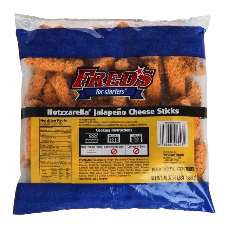FREDS JALAPENO HOTZZARELLA CHEESE STICKS