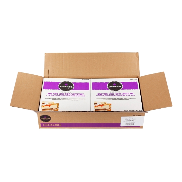 DEVONSHIRE NEW YORK CHEESE CAKE TURTLE 10 INCHES 14 SLICES