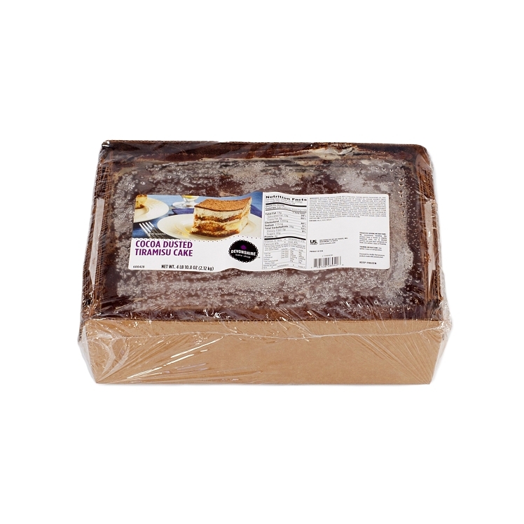 DEVONSHIRE TIRAMISU DESSERT 9X12 INCH LAYERED UNSLICED