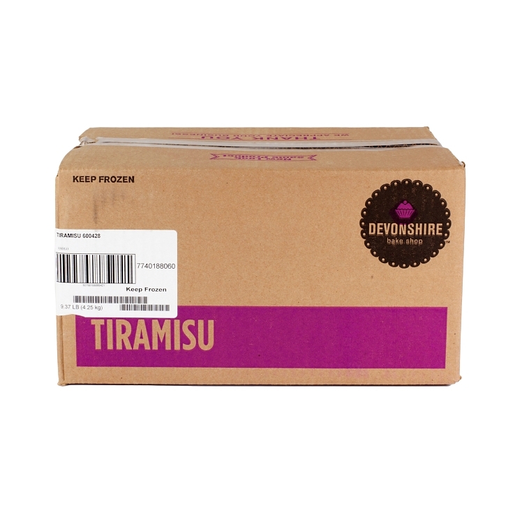 DEVONSHIRE TIRAMISU DESSERT 9X12 INCH LAYERED UNSLICED