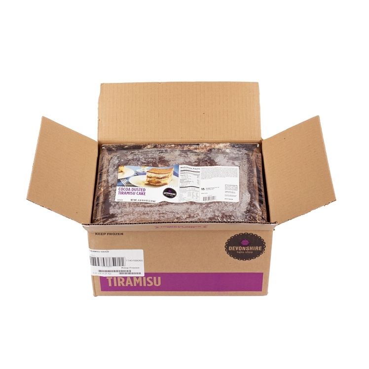 DEVONSHIRE TIRAMISU DESSERT 9X12 INCH LAYERED UNSLICED