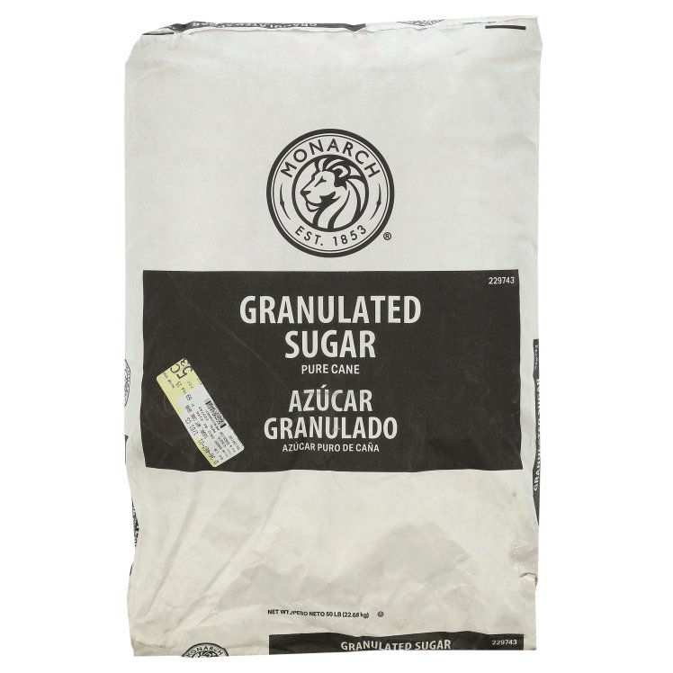 Monarch Granulated White Cane Sugar 50 lb