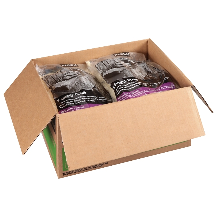 ROSELI MOZZARELLA PROVOLONE 5 BLEND CHEESE FEATHER SHREDDED