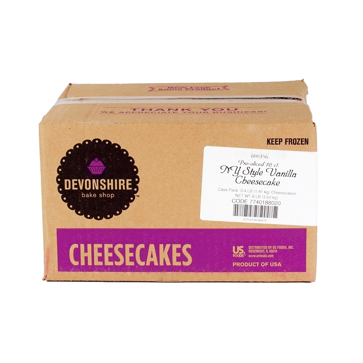 DEVONSHIRE CHEESECAKE PLAIN NEW YORK 10 INCHES 16 SLICES