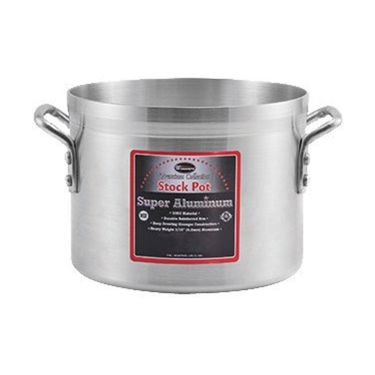 WINCO STOCK POT 60 QUART ALUMINUM REINFORCED