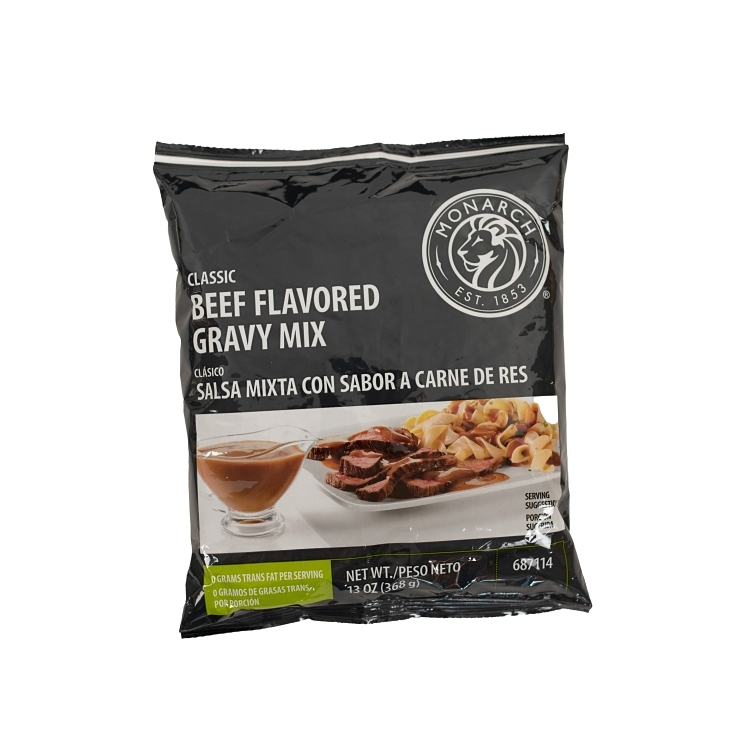 MONARCH BEEF PHOSPHATE-FREE GRAVY MIX SHELF