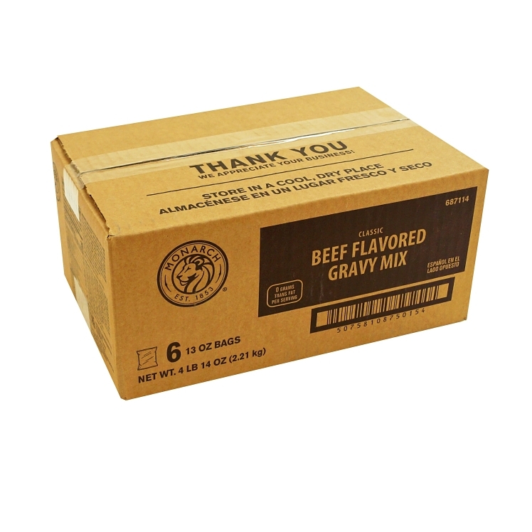 MONARCH BEEF PHOSPHATE-FREE GRAVY MIX SHELF