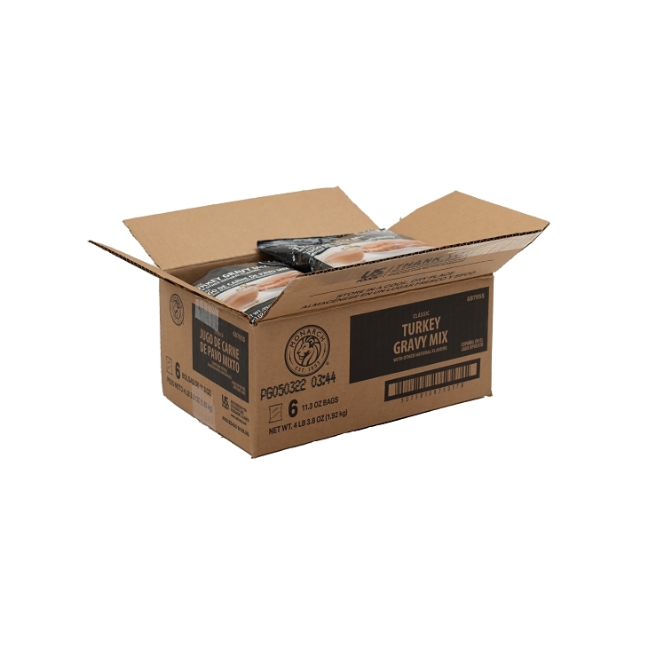 MONARCH TURKEY PHOSPHATE-FREE GRAVY MIX SHELF